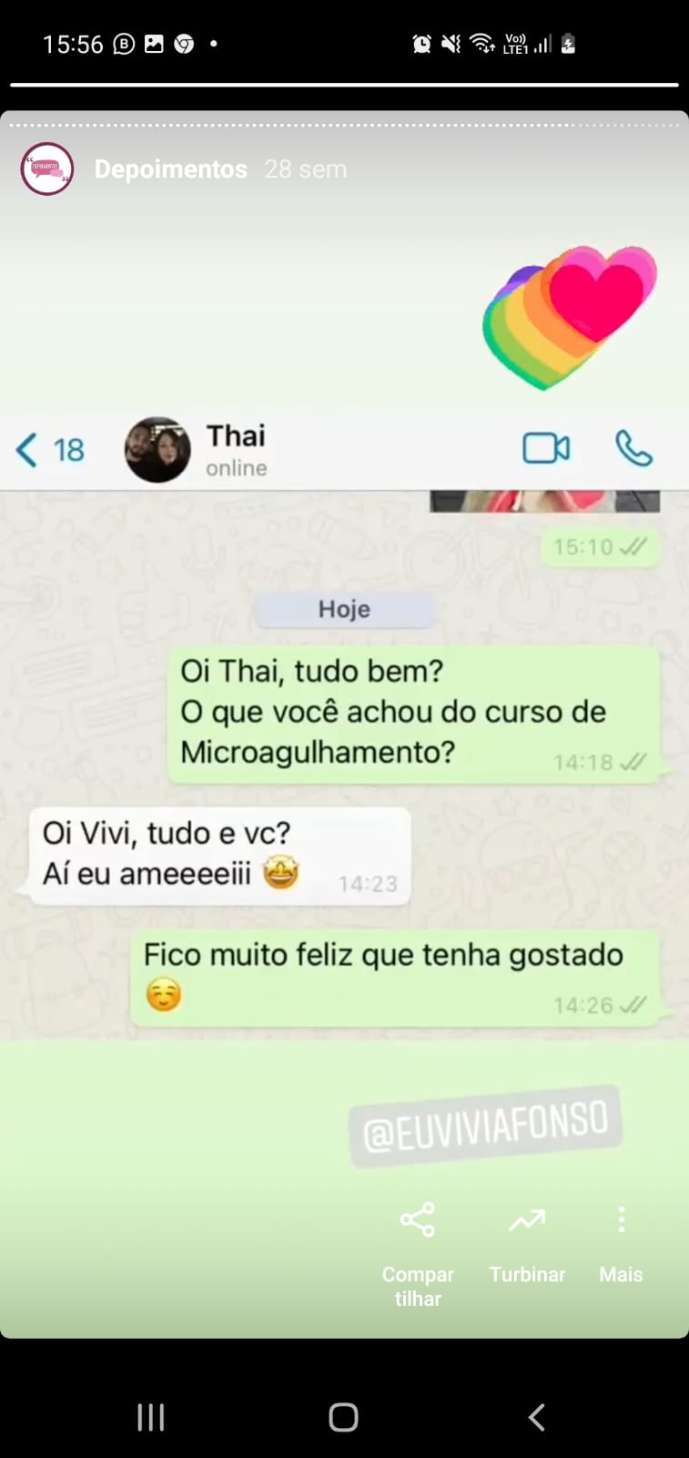 Depoimentos curso de corte de cabelo