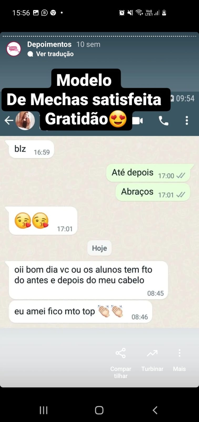 Depoimentos curso de corte de cabelo